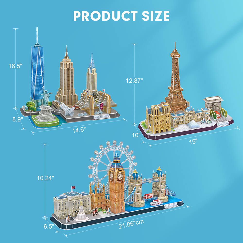 Cubicfun - City Line London 3D Puzzle 107pcs