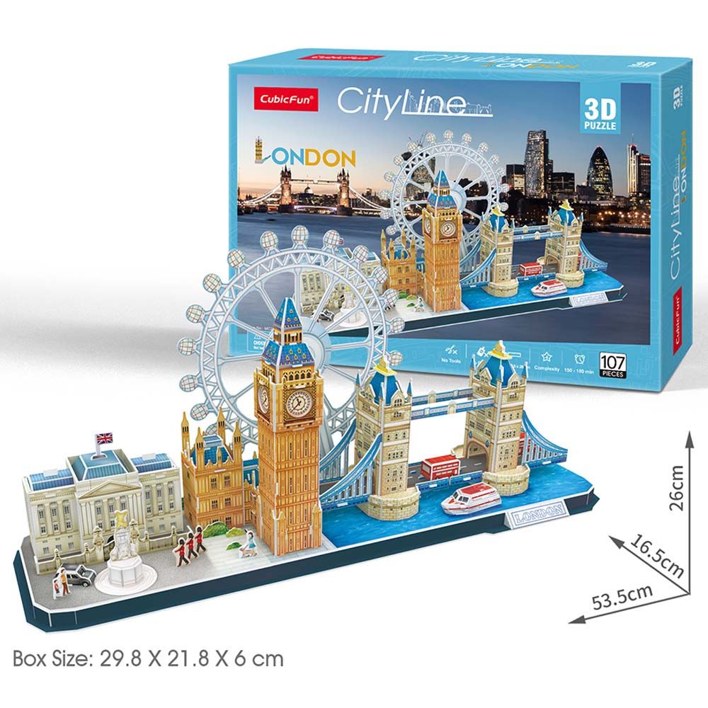 Cubicfun - City Line London 3D Puzzle 107pcs