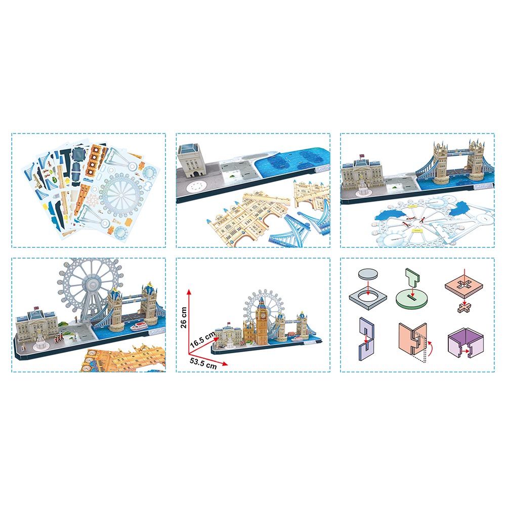 Cubicfun - City Line London 3D Puzzle 107pcs