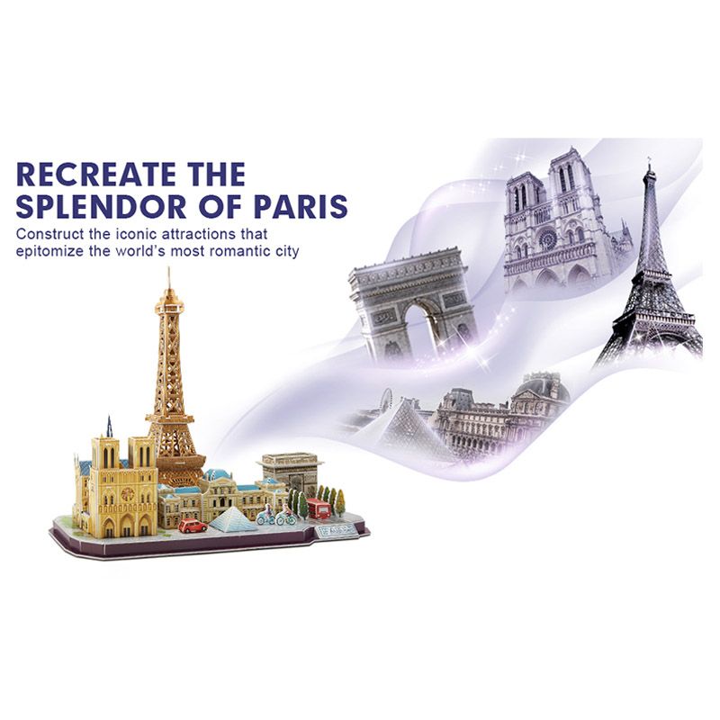 Cubicfun - City Line Paris 3D Puzzle 114pcs