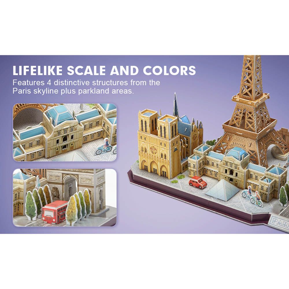 Cubicfun - City Line Paris 3D Puzzle 114pcs