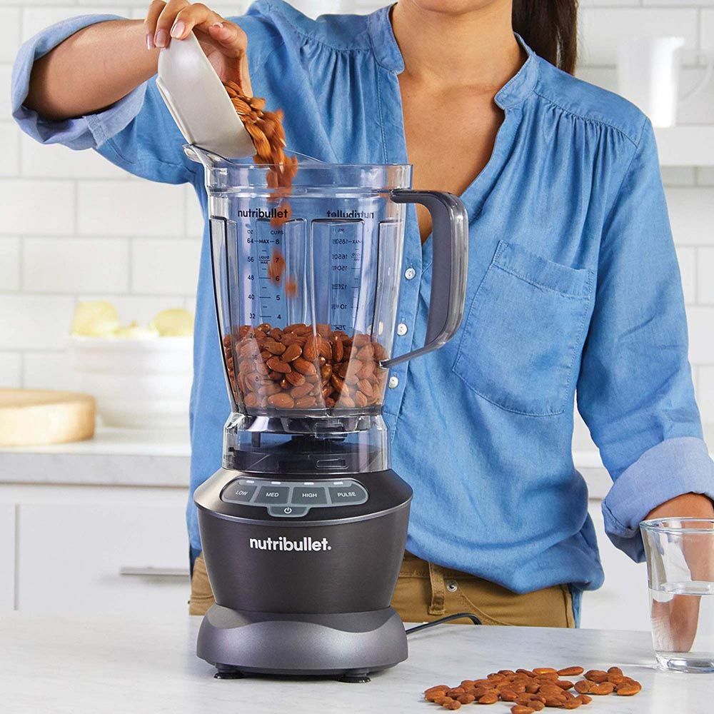 Nutribullet Full Size Blender + Combo , 7 Piece Set, Multi-Function High Speed Blender, 1000W