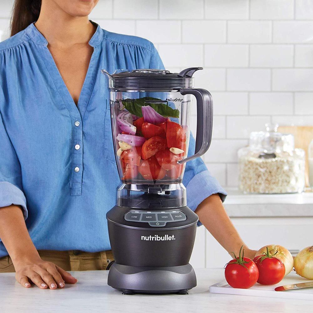 Nutribullet Full Size Blender + Combo , 7 Piece Set, Multi-Function High Speed Blender, 1000W