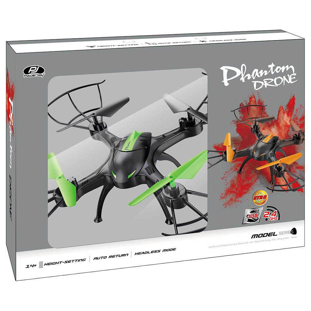 Power Joy - RC Drone Quad 4Ch 2.4GHz - Assorted