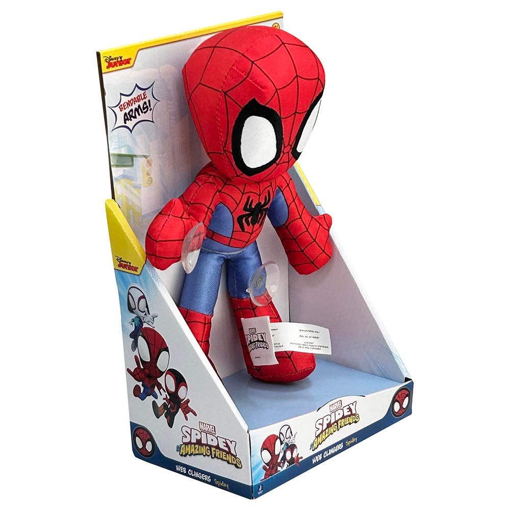 Spiderman - Spidey N Friends Little Plush Web Clingers - 9-Inch