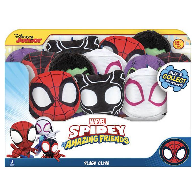 Spiderman - Spidey N Friends Plush Clips - 3-Inch 1pc - Style May Vary