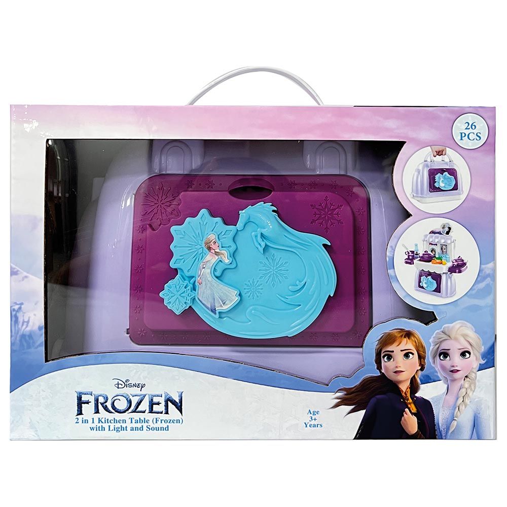 Disney - 2-In-1 Frozen Kitchen Table Playset Light - 26pcs