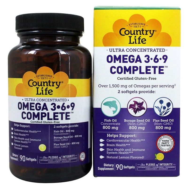 Country Life - Omega 3-6-9 Complete Softgels 90's