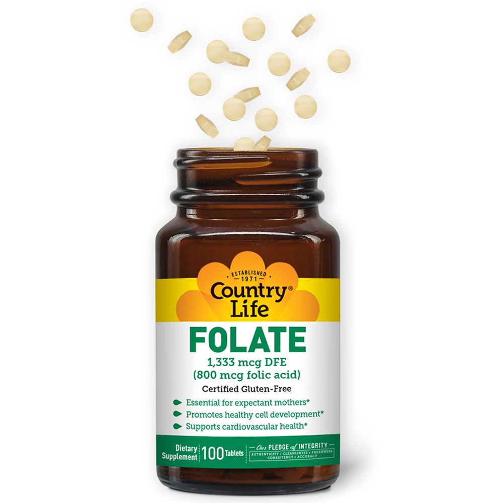 Country Life - Folic Acid 800mg Tablets 100's