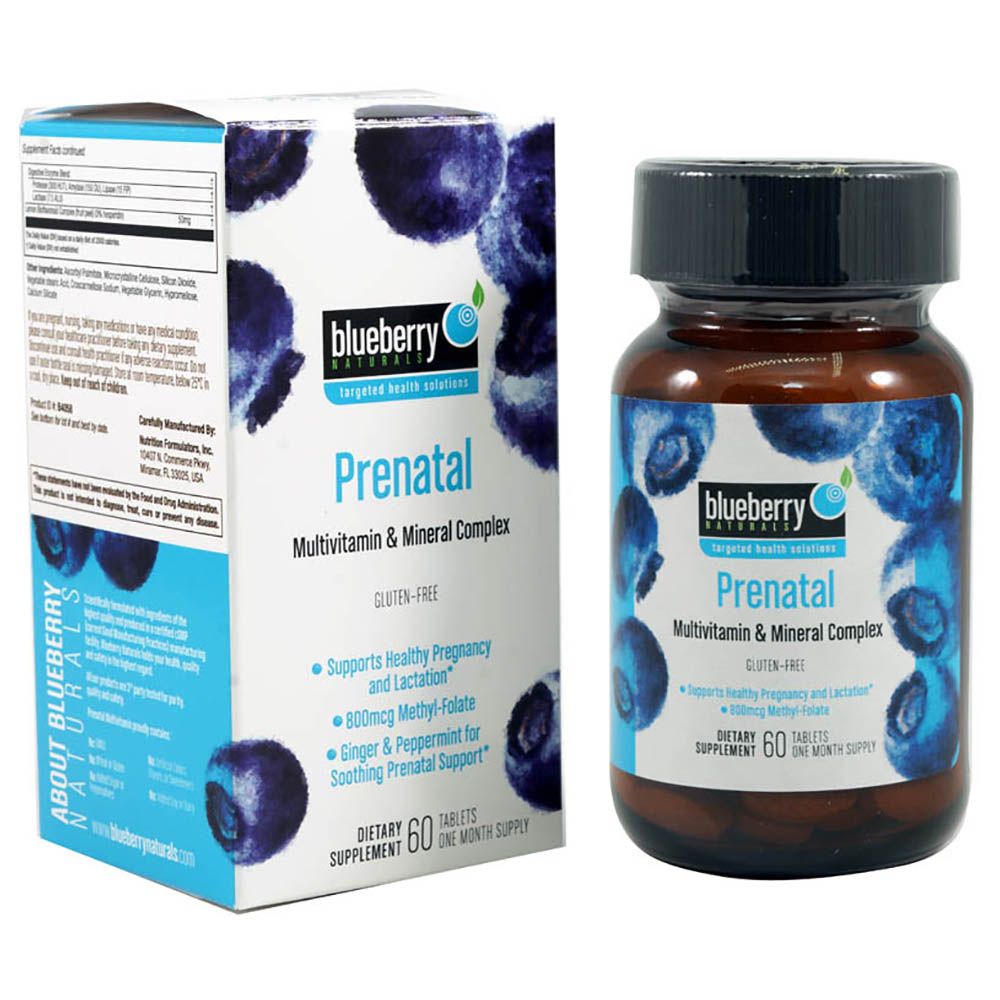 Blueberry Naturals Prenatal Tablets 60 s