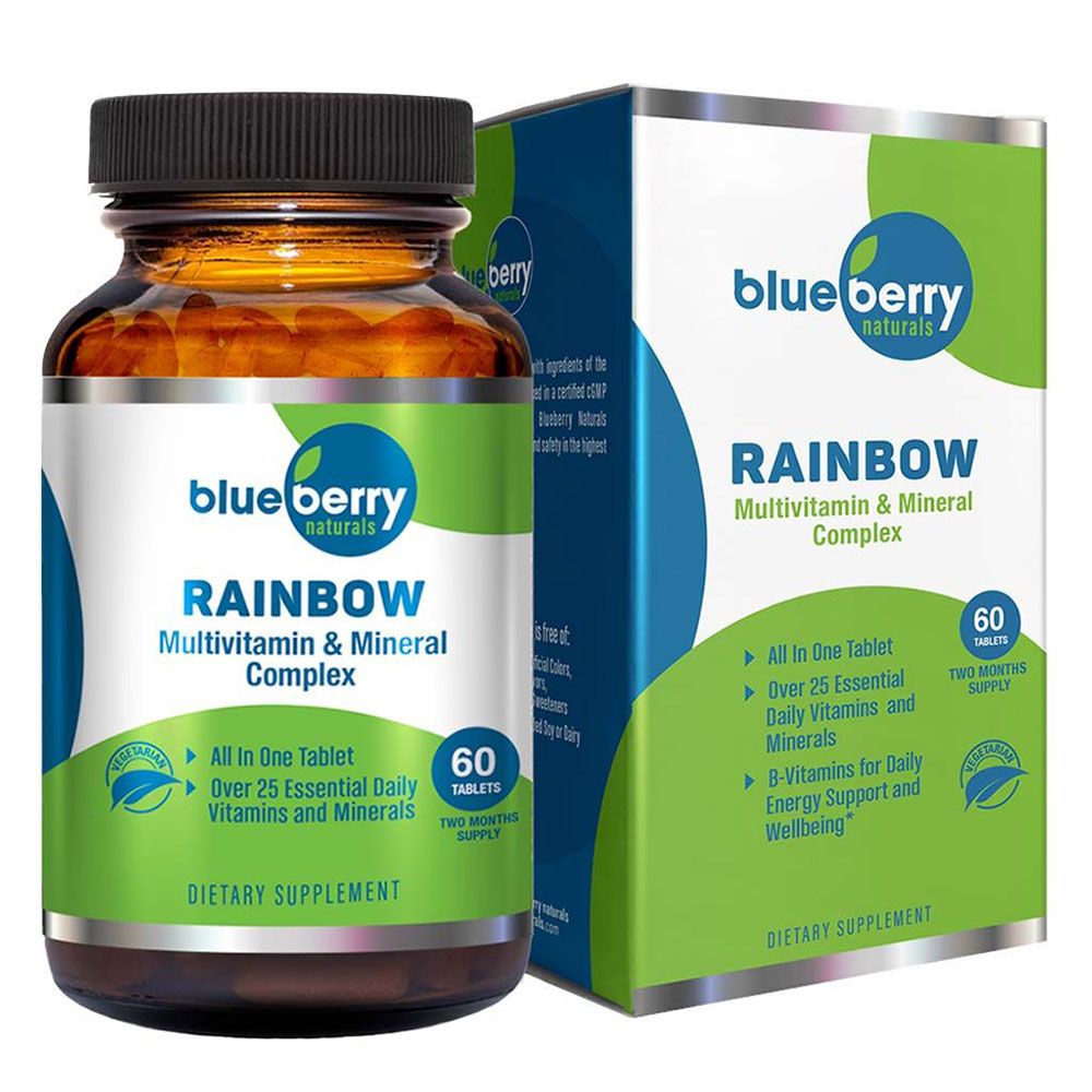 Blueberry Naturals Rainbow Multivitamin Tablets 60 s