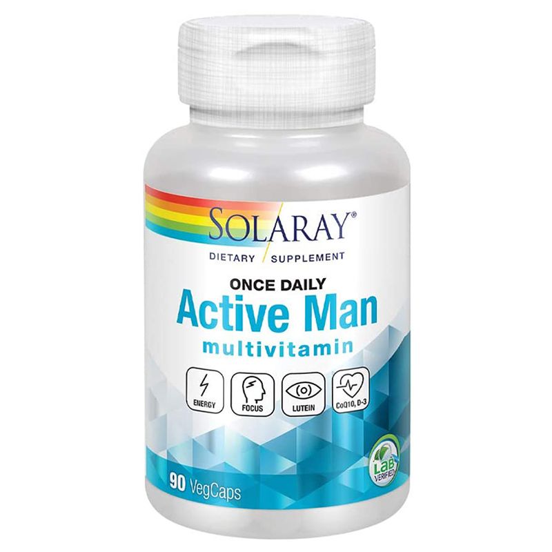 Solaray Once Daily Active Man Multivitamin, 90 Capsules