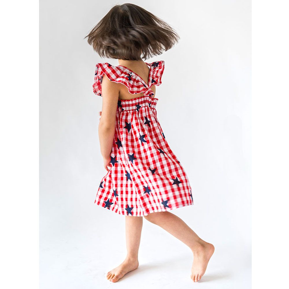 A Little Fable - Star Print Bright Dress