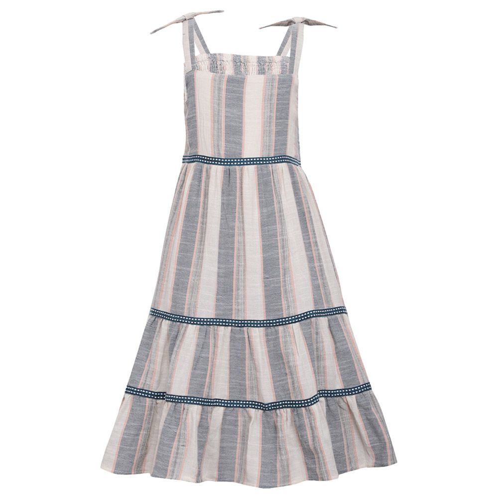 A Little Fable - Stripe Cheer Dress