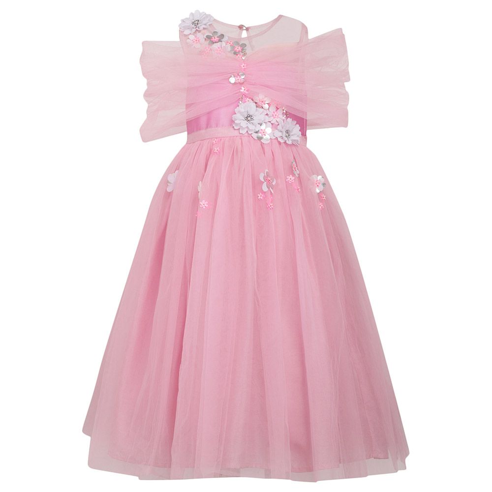 A Little Fable - Pink Snow Light Gown - Pink