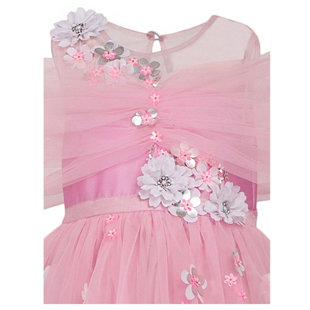 A Little Fable - Pink Snow Light Gown - Pink