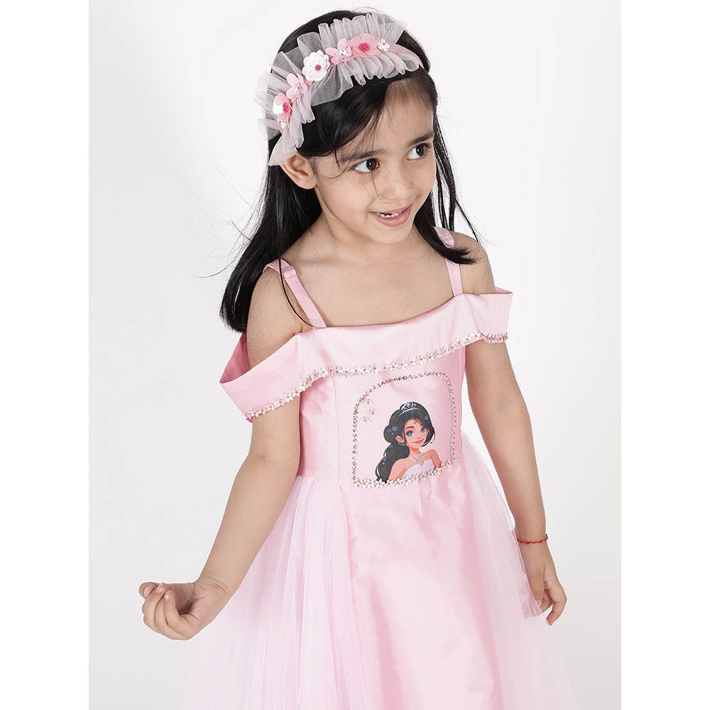 A Little Fable - Iris Party Gown - Pink