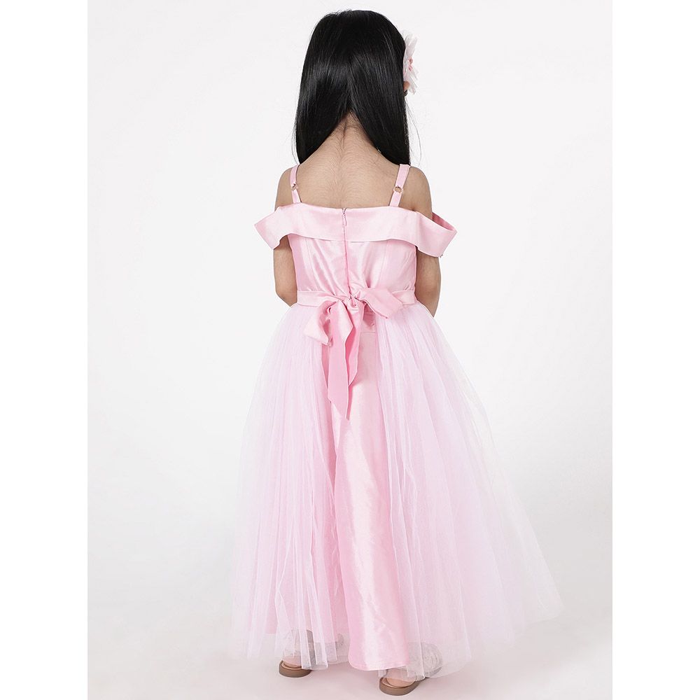 A Little Fable - Iris Party Gown - Pink