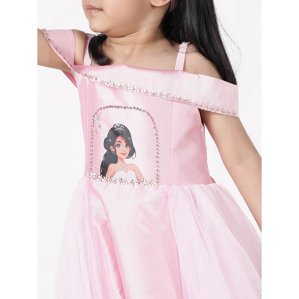 A Little Fable - Iris Party Gown - Pink