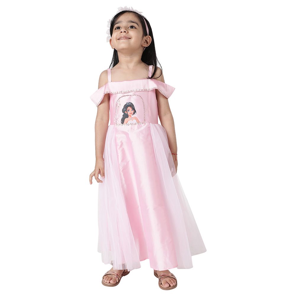 A Little Fable - Iris Party Gown - Pink