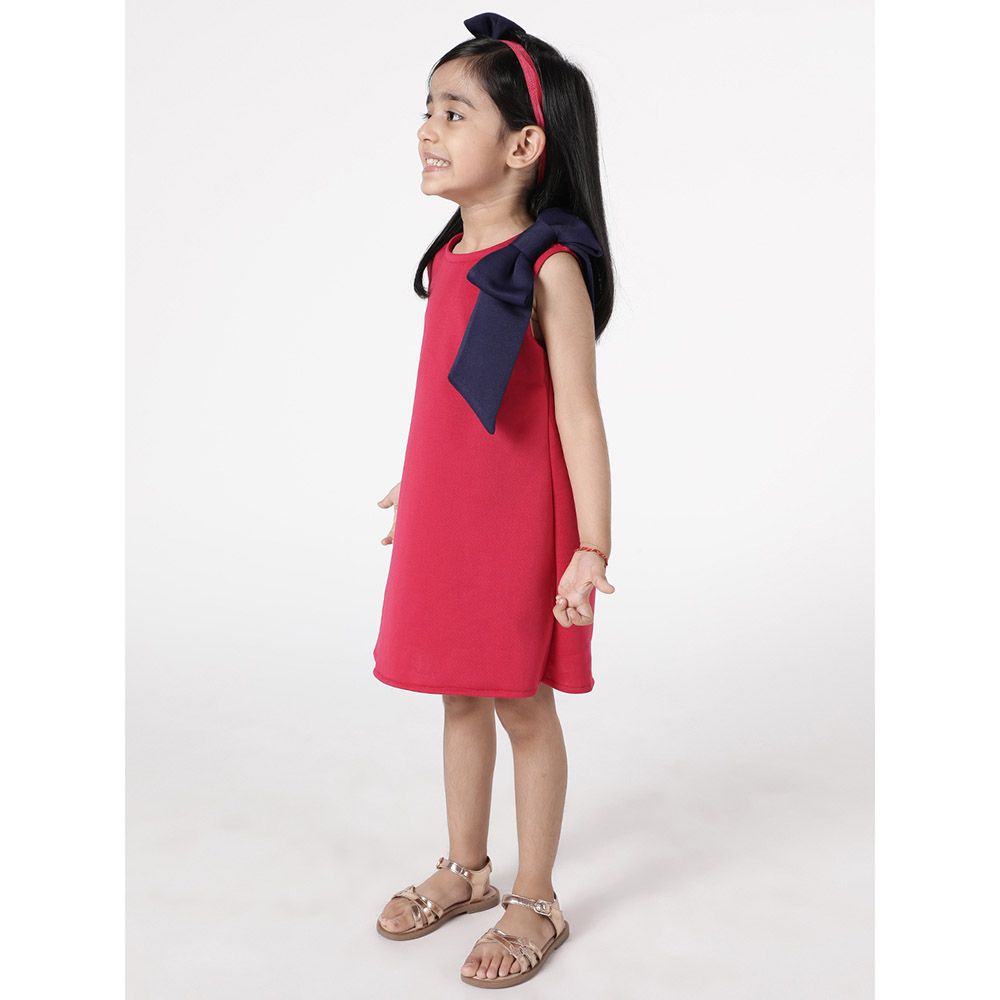 A Little Fable - Bow Petals Dress - Pink