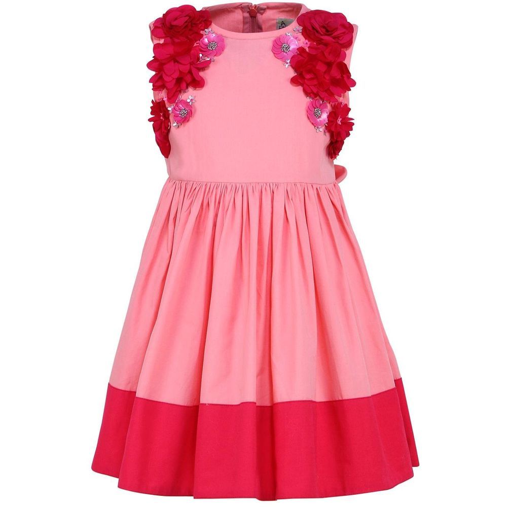 A Little Fable - Peach Aiden Garden Dress