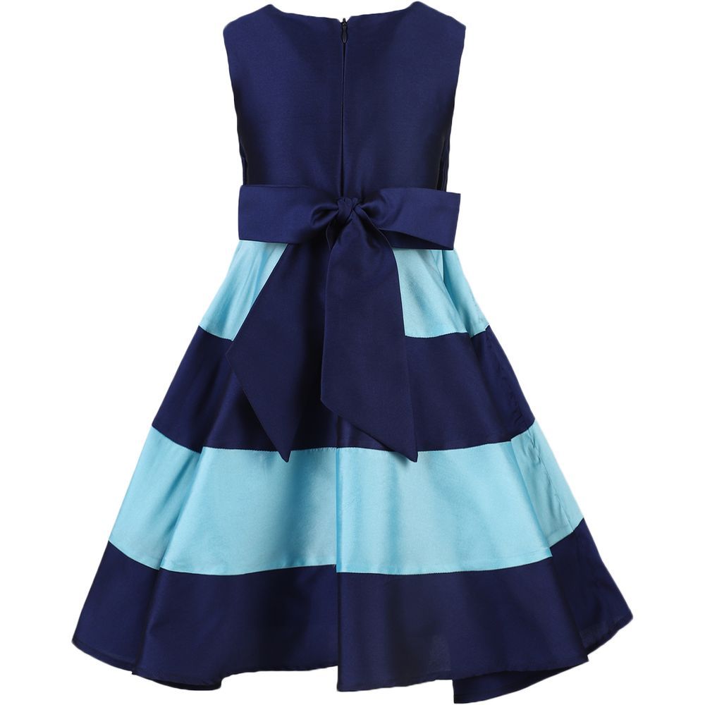 A Little Fable - Blue Hibiscus Dress