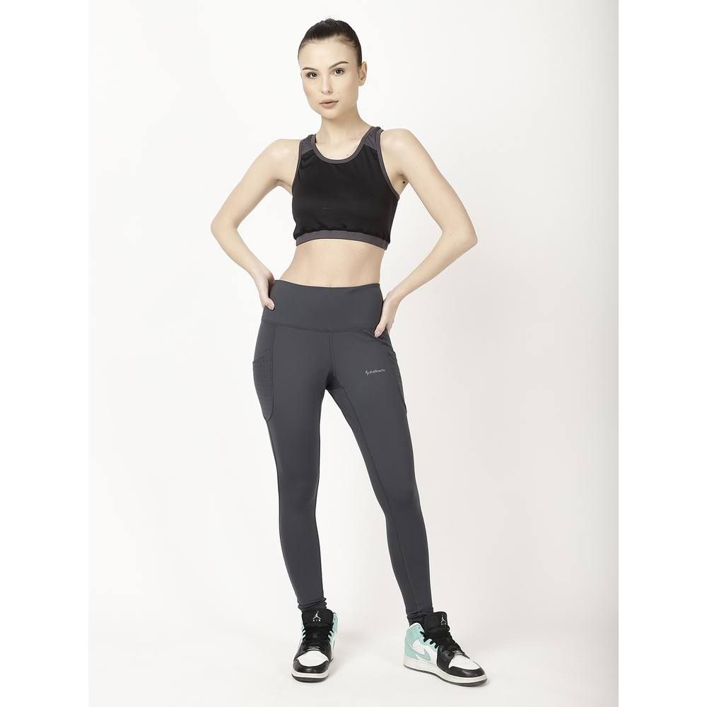 Studioactiv - Laser Cut Pace Leggings - Grey