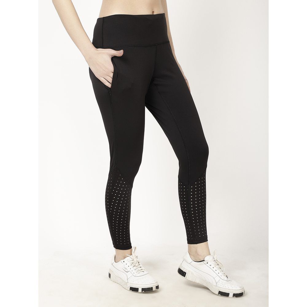 Studioactiv - Laser Cut Style Diva Leggings - Black