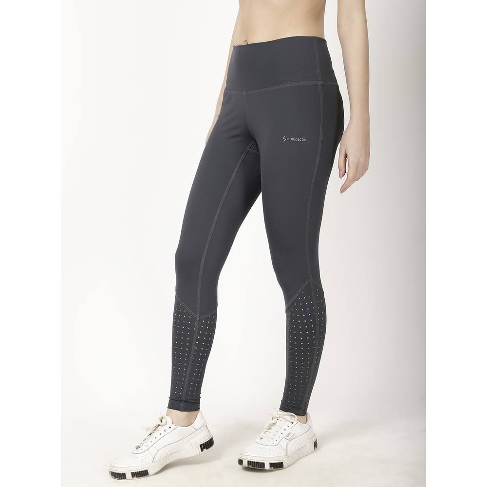 Studioactiv - Laser Cut Style Diva Leggings - Grey