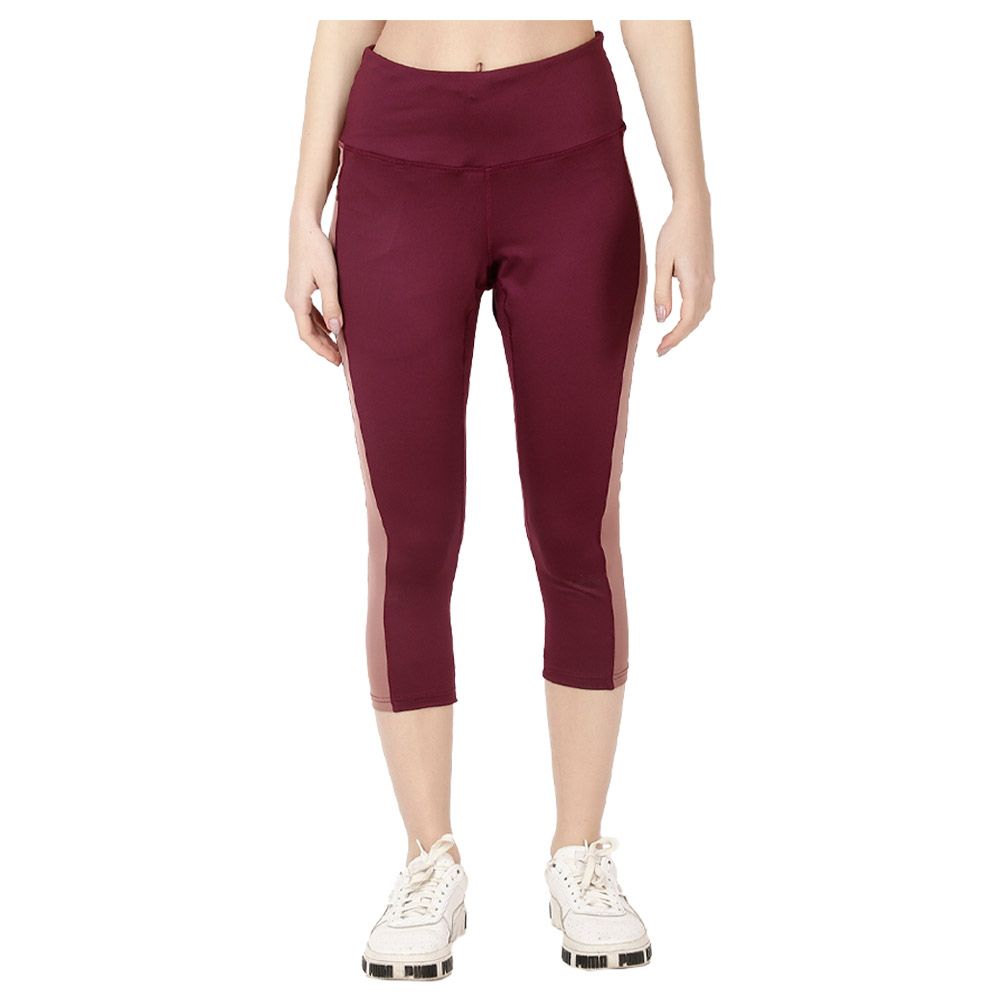 Studioactiv - Peach Summer Breeze Capri - Maroon