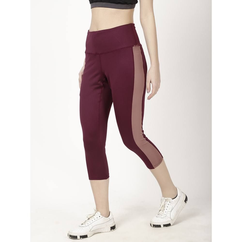 Studioactiv - Peach Summer Breeze Capri - Maroon