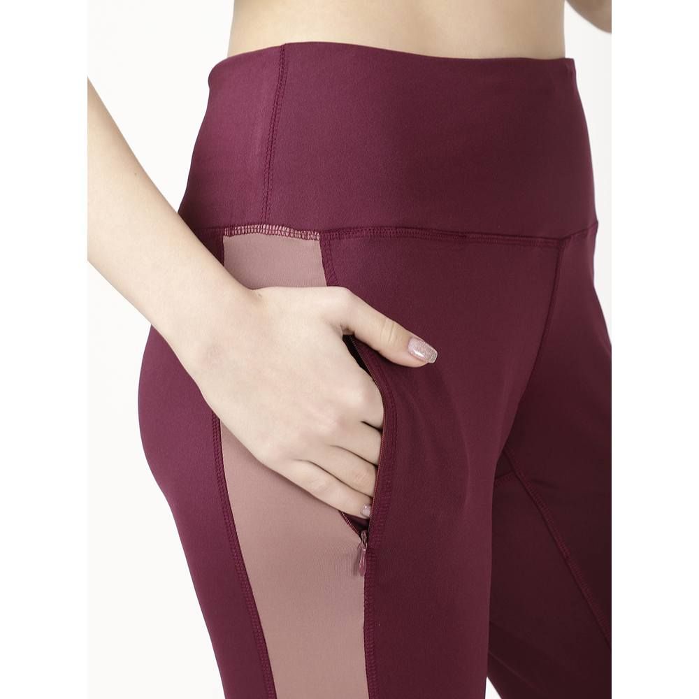 Studioactiv - Peach Summer Breeze Capri - Maroon