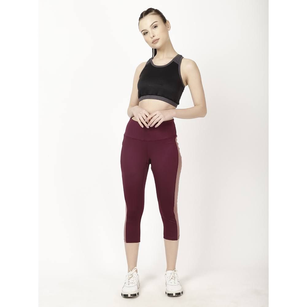 Studioactiv - Peach Summer Breeze Capri - Maroon