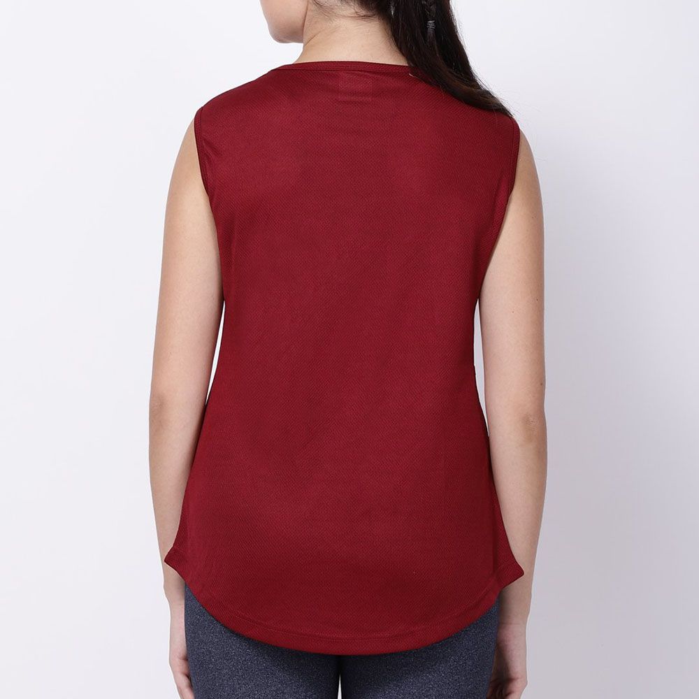 Studioactiv - Maroon-Pink Sleeveless Style Diva Tunic