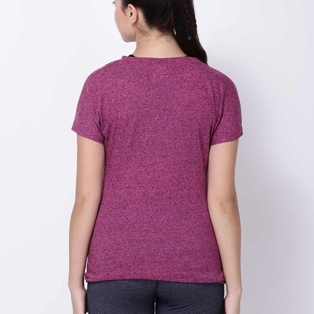 Studioactiv - Purple Comfy Drawstring Tee