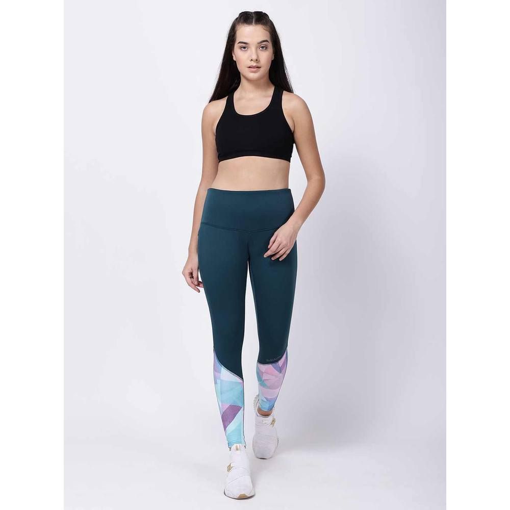 Studioactiv - Print Style Diva Leggings - Bottle Green Turquoise