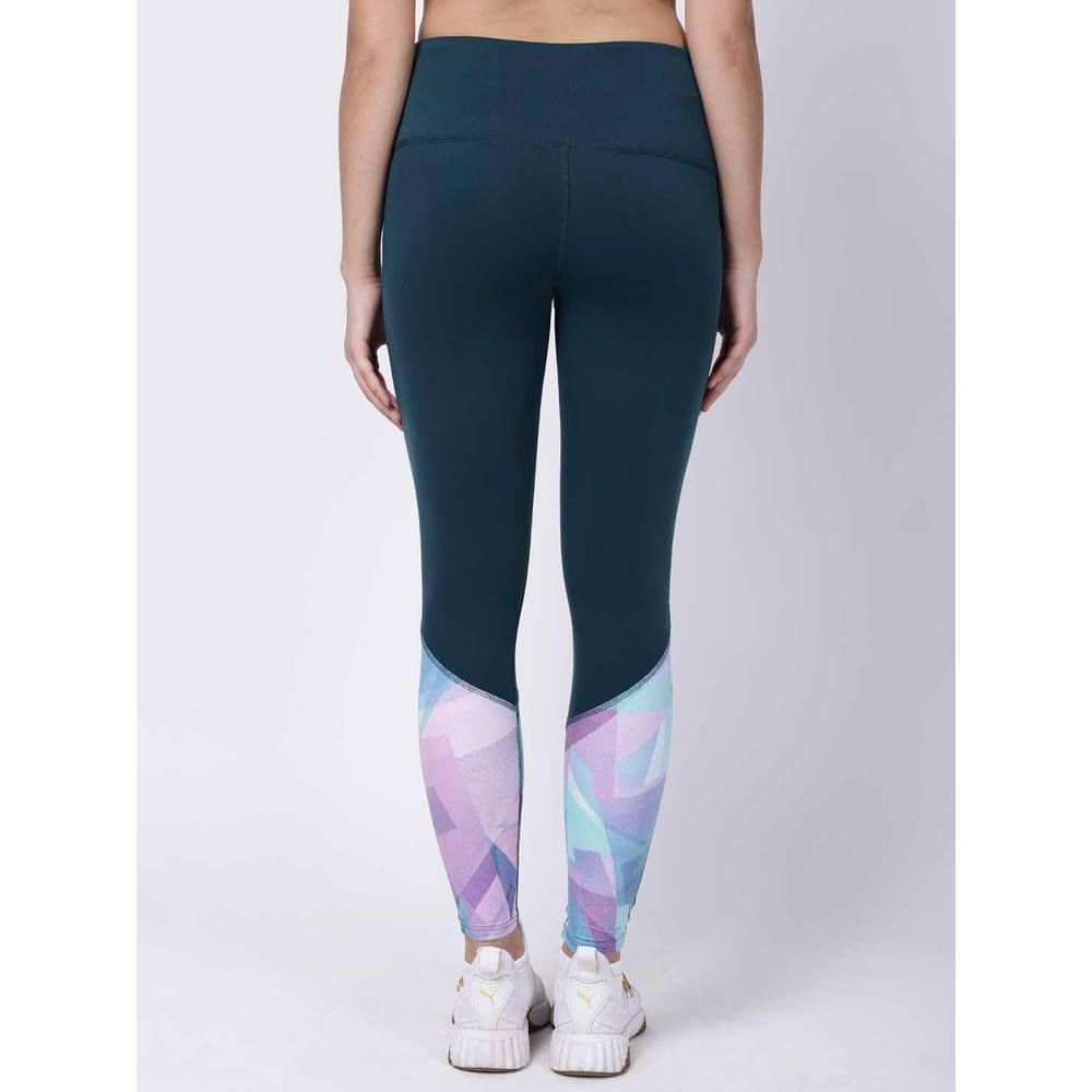 Studioactiv - Print Style Diva Leggings - Bottle Green Turquoise