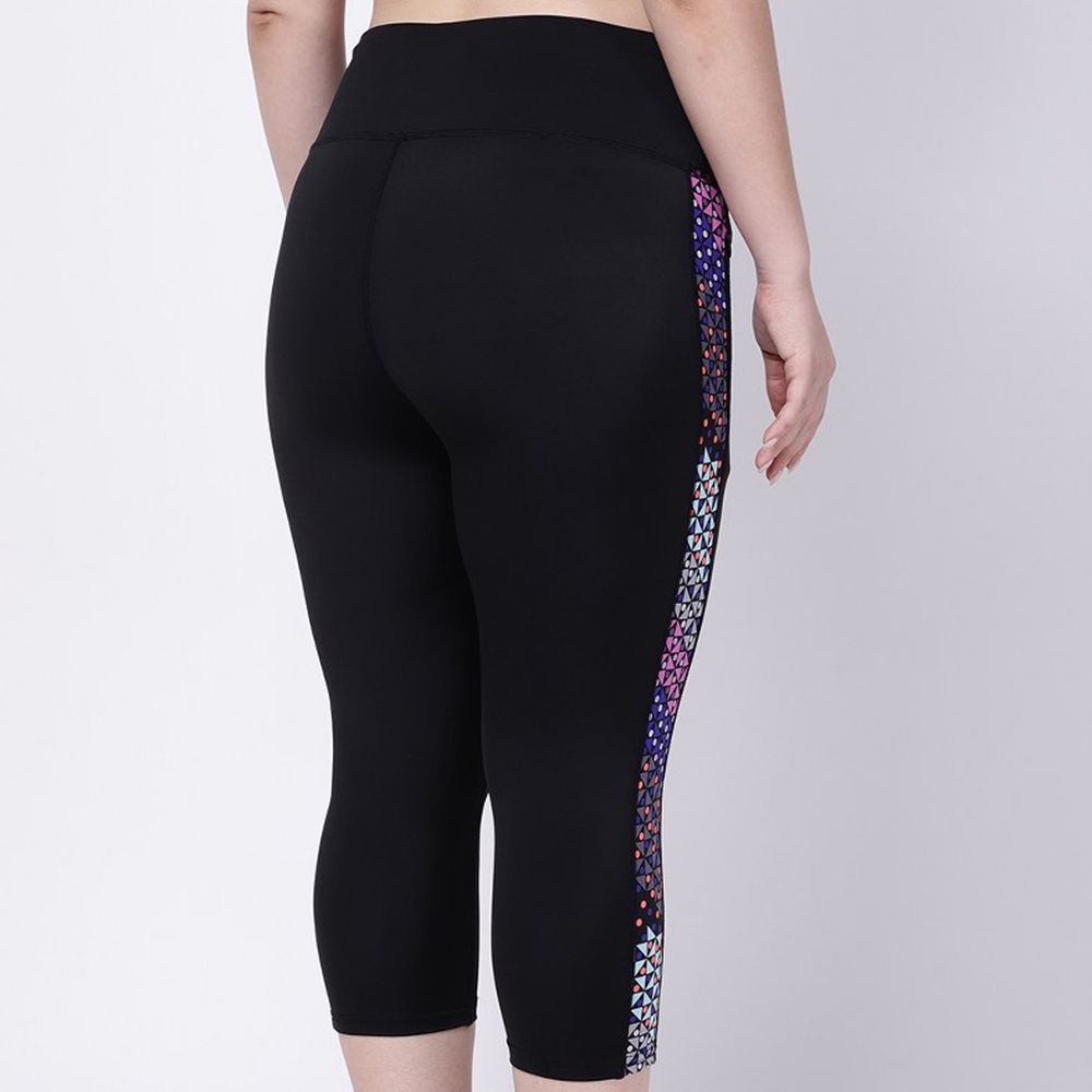 Studioactiv - Black Side Print Summer Breeze Capri