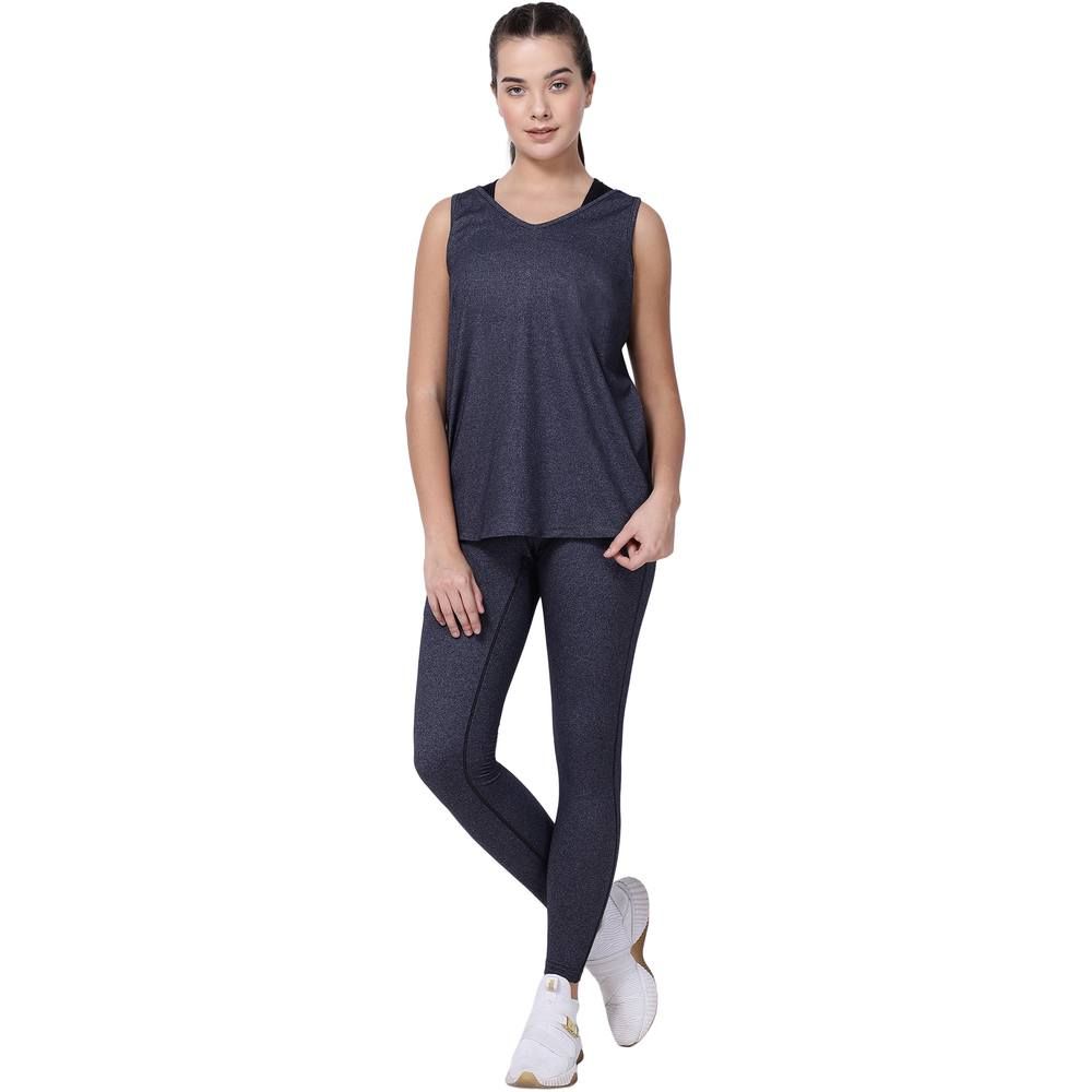 Studioactiv - Back String Tee - Grey Melange