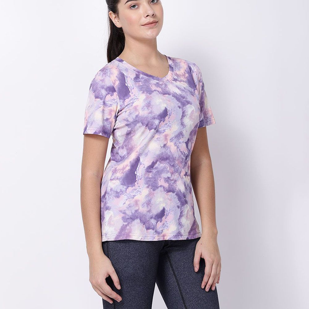 Studioactiv - Lavender Print Picture Perfect Tee