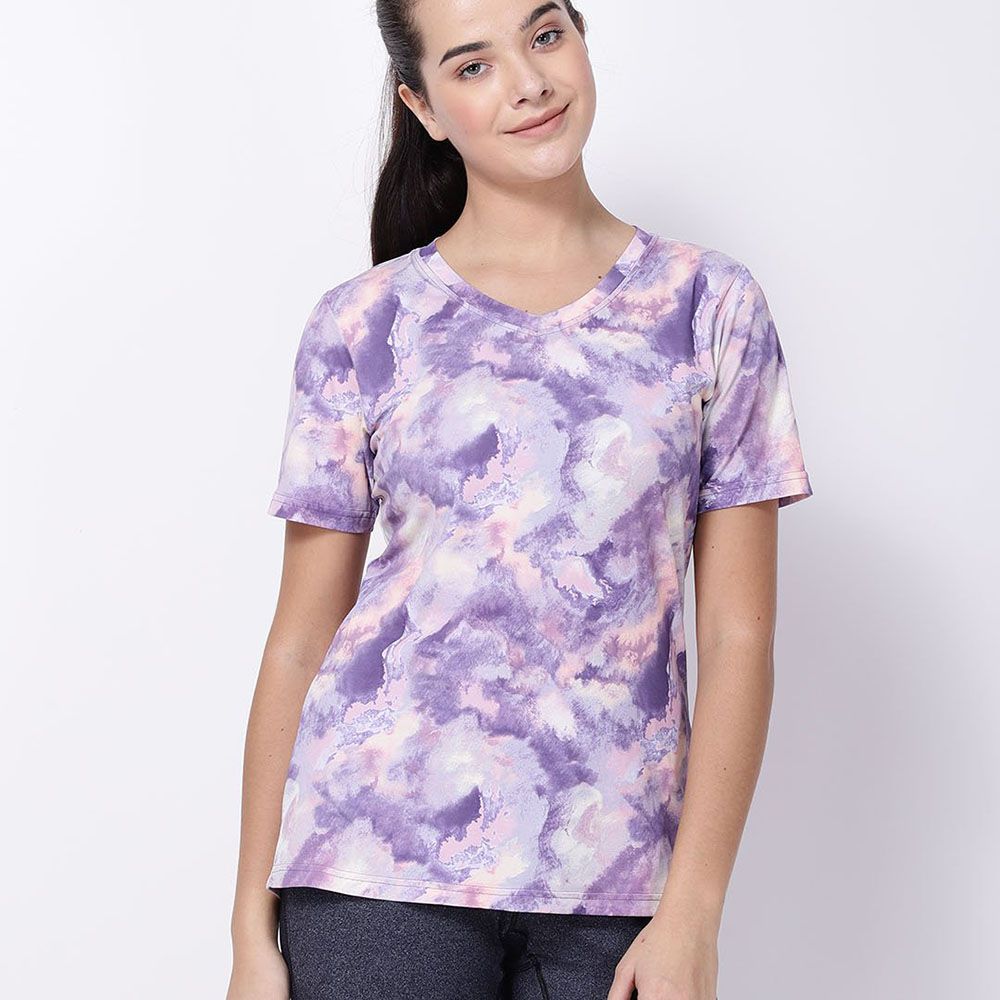 Studioactiv - Lavender Print Picture Perfect Tee