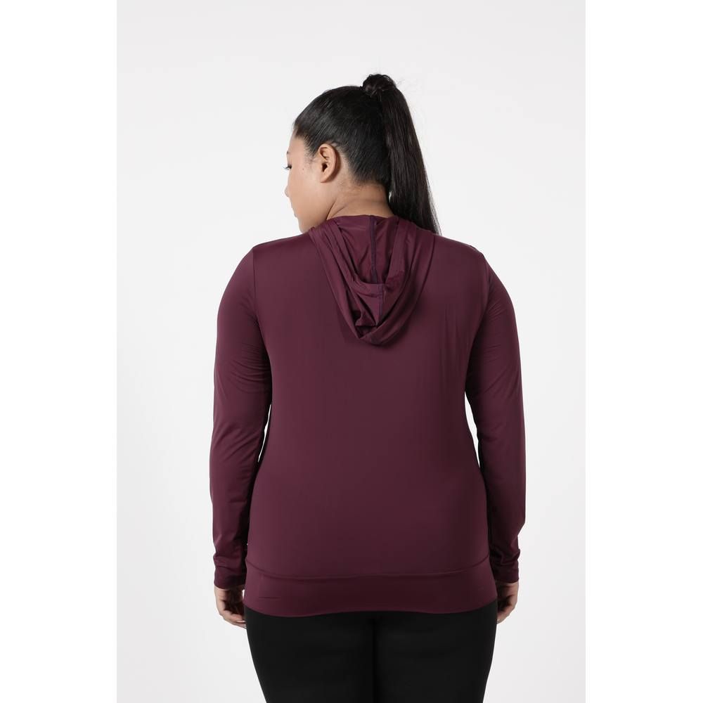 Studioactiv - Sassy Full Sleeves Hoodie Curvy - Maroon