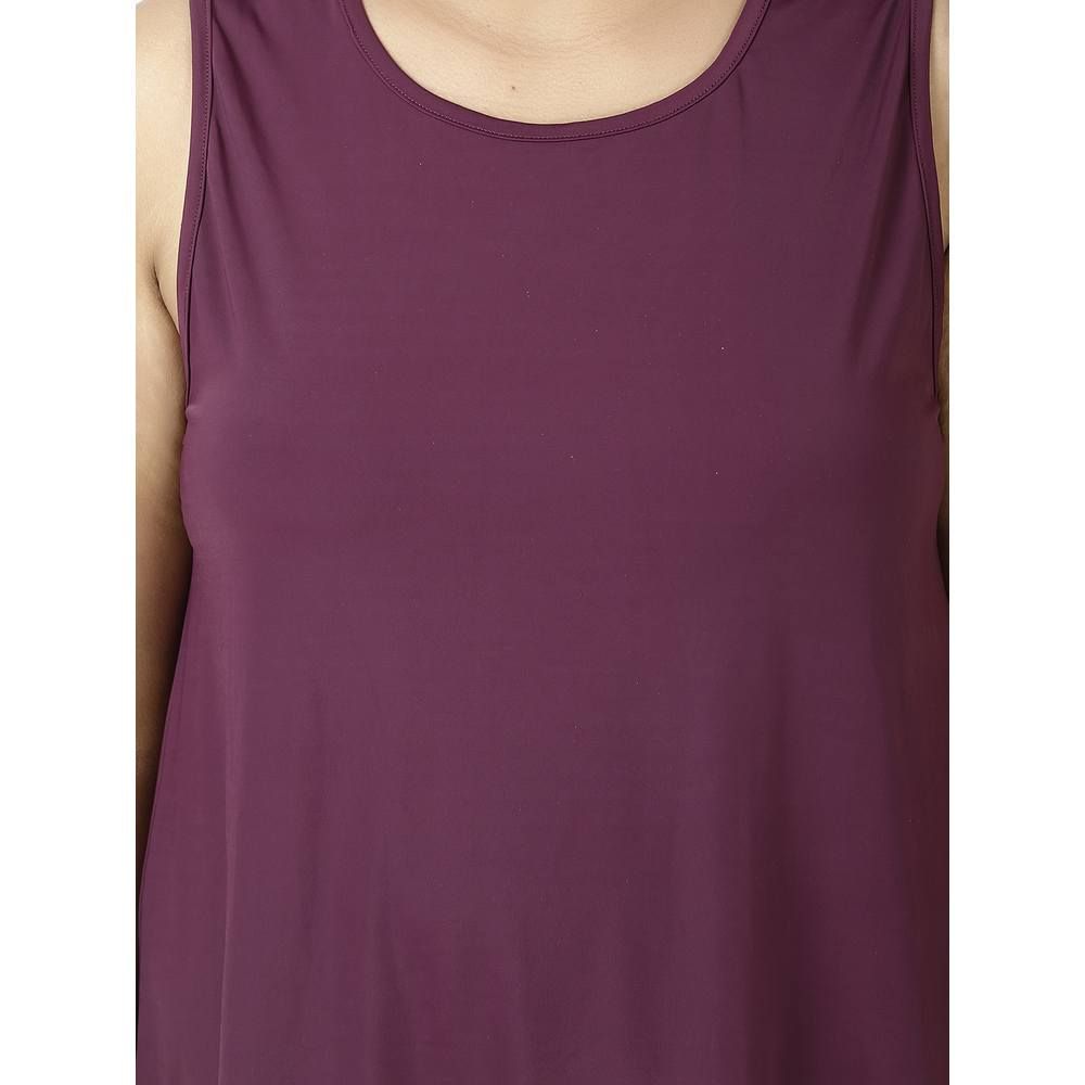 Studioactiv - Back Slit Tee Curvy - Wine