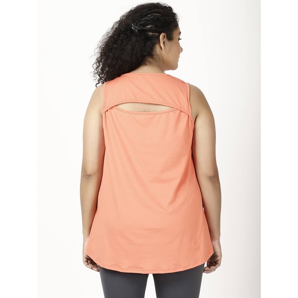 Studioactiv - Back Slit Tee Curvy - Orange