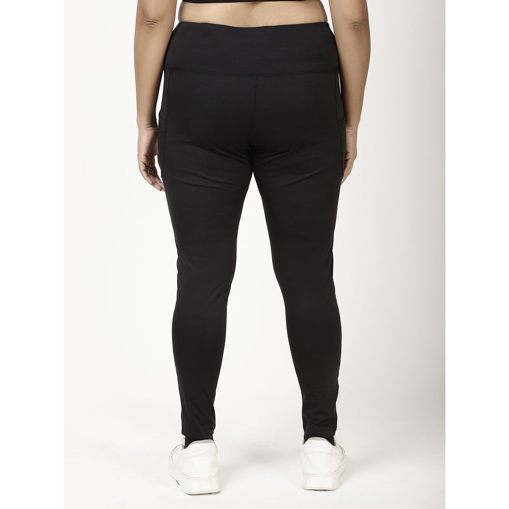 Studioactiv - Laser Cut Pace Leggings Curvy - Black