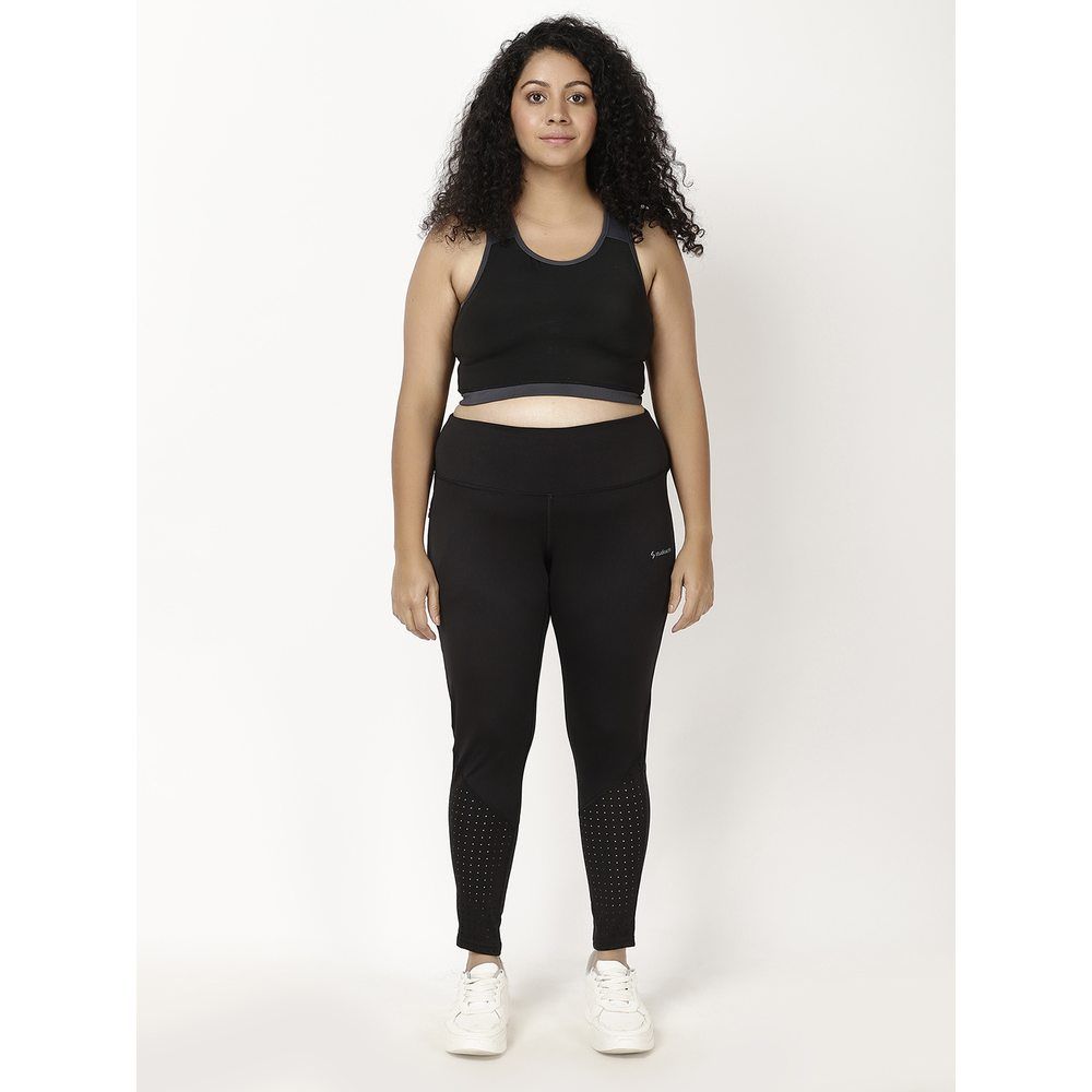 Studioactiv - Laser Cut Style Diva Leggings Curvy - Black