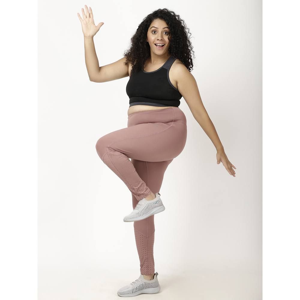 Studioactiv - Laser Cut Style Diva Leggings Curvy - Dusty Rose