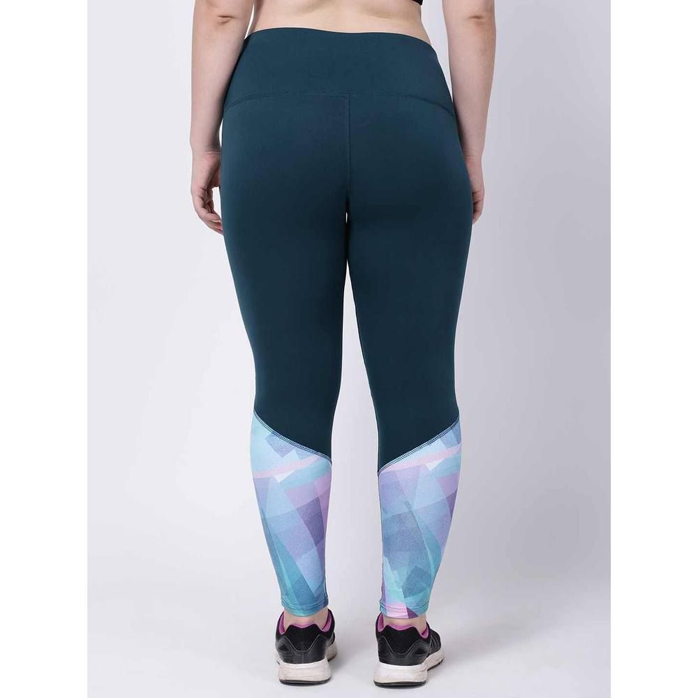 Studioactiv - Print Style Diva Leggings Curvy - Bottle Green Turquoise