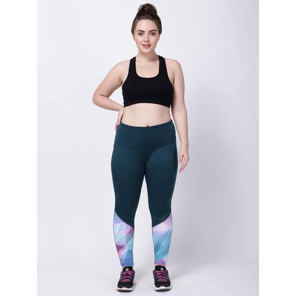 Studioactiv - Print Style Diva Leggings Curvy - Bottle Green Turquoise